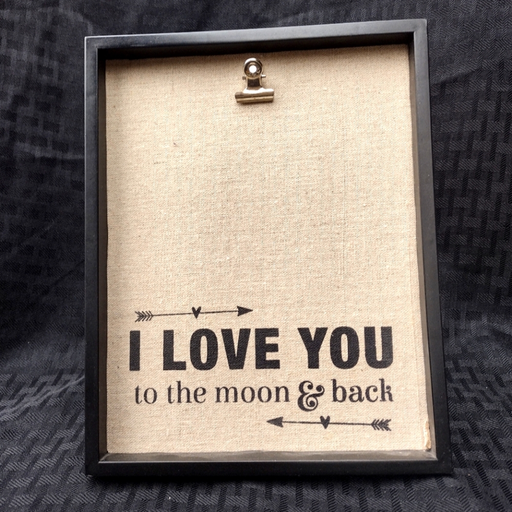 DECOR SIGN. LOVE YOU TO THE MOON and BACK